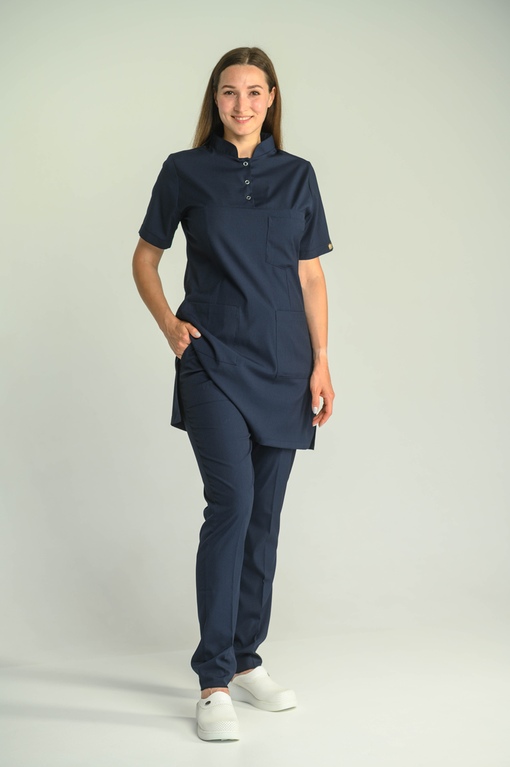 Костюм Lycra Hijab Корот/рукав Темно-синий (Lazivert) XXS